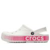 Zuecos Crocs Classic transpirables y antideslizantes, color rosa y blanco, 206852-100