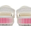 Zuecos Crocs Classic transpirables y antideslizantes, color rosa y blanco, 206852-100