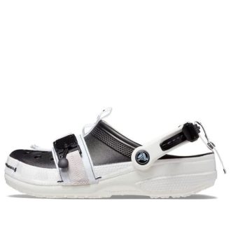Zuecos Crocs Classic Zip Tie Buckle «Negro Blanco» 208127-066