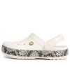Zuecos Crocs Crocband con estampado de serpiente «Blanco y negro» 206380-13T