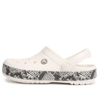 Zuecos Crocs Crocband con estampado de serpiente «Blanco y negro» 206380-13T