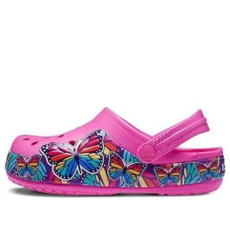 Zuecos Crocs Fun Lab Multi Butterfly Band Light (GS) «Rosa Azul» 206158-6QQ