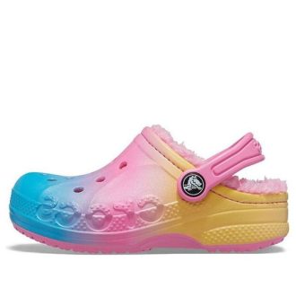 Zuecos Crocs (GS) Baya con forro estampado «Pink Lemonade Multi» 205888-6SO