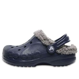 Zuecos Crocs (GS) Baya con forro «Gris marino» 11745-46U