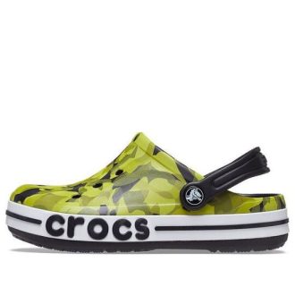 Zuecos Crocs (GS) Bayaband Bubble Camo «Verde Negro» 207807-0C4