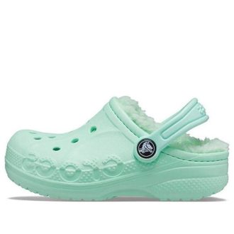 Zuecos Crocs (GS) Classic Baya con forro «Mint» 205977-3TI