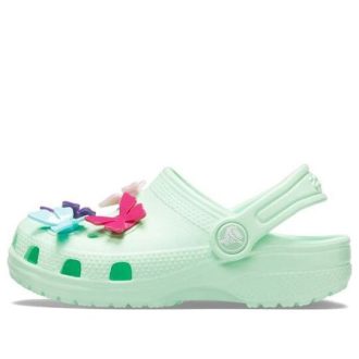 Zuecos Crocs (GS) Classic Butterfly Charm «Mint» 206179-3TI