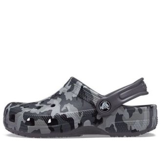 Zuecos Crocs (GS) Classic Camo «Negro Gris» 207594-097