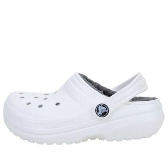 Zuecos Crocs (GS) Classic con forro «Blanco» 207010-10M