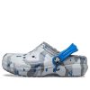 Zuecos Crocs (GS) Classic con forro de camuflaje «Gris, blanco y azul» 207323-0EF