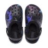 Zuecos Crocs (GS) Classic con forro de felpa «Black Lightning» 207322-0C4