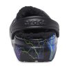 Zuecos Crocs (GS) Classic con forro de felpa «Black Lightning» 207322-0C4