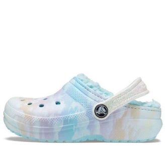 Zuecos Crocs (GS) Classic con forro Out of the World «Azul Multicolor» 207322-90H