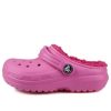Zuecos Crocs (GS) Classic con forro y punta redonda, color rosa, 203506-6LA