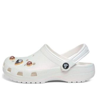 Zuecos Crocs (GS) Classic Crystals «Blancos» 208435-100