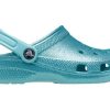 Zuecos Crocs (GS) Classic Glitter «Azul Verde Azulado» 206993-4SS