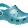 Zuecos Crocs (GS) Classic Glitter «Azul Verde Azulado» 206993-4SS