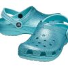 Zuecos Crocs (GS) Classic Glitter «Azul Verde Azulado» 206993-4SS