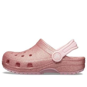 Zuecos Crocs (GS) Classic Glitter «Rosa» 205441-682