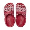 Zuecos Crocs (GS) Classic Holiday Sweater «Rojo y blanco» 209221-90H