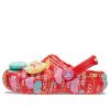 Zuecos Crocs (GS) Classic Lined Elevated Sweethearts «Rojo multi» 207814-610