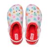Zuecos Crocs (GS) Classic Lined Elevated Sweethearts «Rojo y blanco» 207738-119