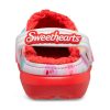 Zuecos Crocs (GS) Classic Lined Elevated Sweethearts «Rojo y blanco» 207738-119