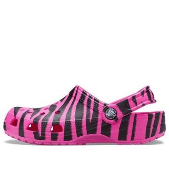 Zuecos Crocs (GS) Classic Out of This World «Rosa Eléctrico Negro» 206739-6QS