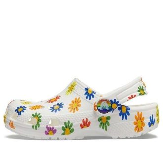 Zuecos Crocs (GS) Classic Seasonal Print «Blanco Multi» 207345-94S