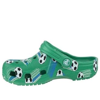 Zuecos Crocs (GS) Classic Sports Ball «Verde Blanco» 206417-3TJ