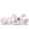 Zuecos Crocs (GS) Classic Tie-Dye con diseño gráfico «Blanco Multi» 205451-6SN