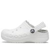 Zuecos Crocs (GS) Classic Warm, ligeros, color blanco y gris, 205977-11H