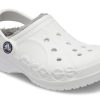 Zuecos Crocs (GS) Classic Warm, ligeros, color blanco y gris, 205977-11H