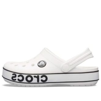 Zuecos Crocs (GS) con logotipo Crocband «Blanco y negro» 206022-103