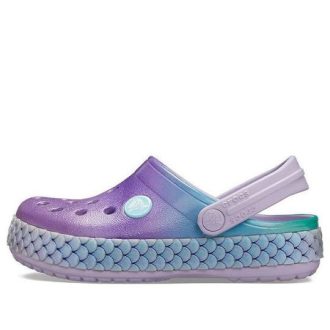 Zuecos Crocs (GS) Crocband con banda brillante arcoíris «Azul morado» 206344-530