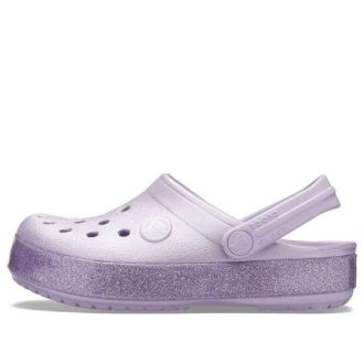 Zuecos Crocs (GS) Crocband con purpurina «Morado» 205936-530