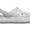 Zuecos Crocs (GS) Crocband Logo Mania «Gris Plata» 205992-00J