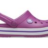 Zuecos Crocs (GS) Crocband «Morado Blanco» 204537-54R