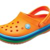 Zuecos Crocs (GS) Crocband Rainbow Band «Naranja Azul» 205205-80O