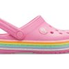 Zuecos Crocs (GS) Crocband Rainbow Glitter «Rosa» 206151-669