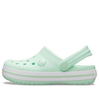 Zuecos Crocs (GS) Crocband «Verde menta y blanco» 204537-3TI