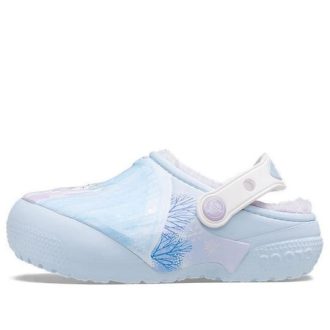 Zuecos Crocs (GS) Fun Lab con forro de Disney Frozen II «Azul cielo» 207324-4JQ