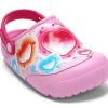 Zuecos Crocs (GS) Fun Lab Heart Lights «Rosa Azul» 205648-6I2