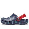 Zuecos Crocs (GS) Iconic Lightweight con tiras en el tobillo «Azul Rojo» 207321-410
