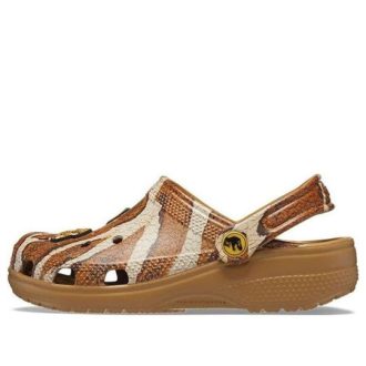 Zuecos Crocs (GS) Jurassic World Classic «Marrón Blanco» 208860-202