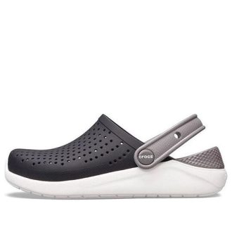 Zuecos Crocs (GS) LiteRide «Negro, Gris, Blanco» 205964-066