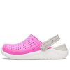 Zuecos Crocs (GS) LiteRide «Rosa, Blanco y Gris» 205964-6QR