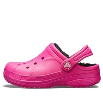 Zuecos Crocs (GS) Ralen con forro «Candy Pink Black» 16245-6X1