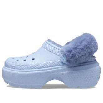 Zuecos Crocs (GS) Stomp con forro «Azul Calcita» 208546-4NS