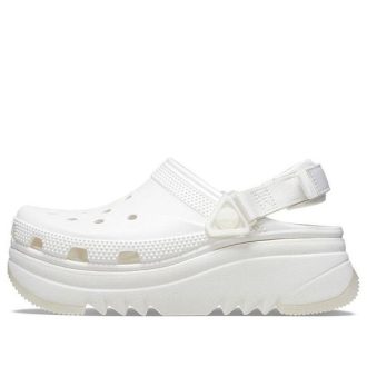 Zuecos Crocs Hiker Xscape para mujer, color blanco, 208365-100